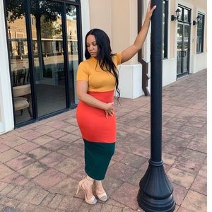 NWT Color Block Dress